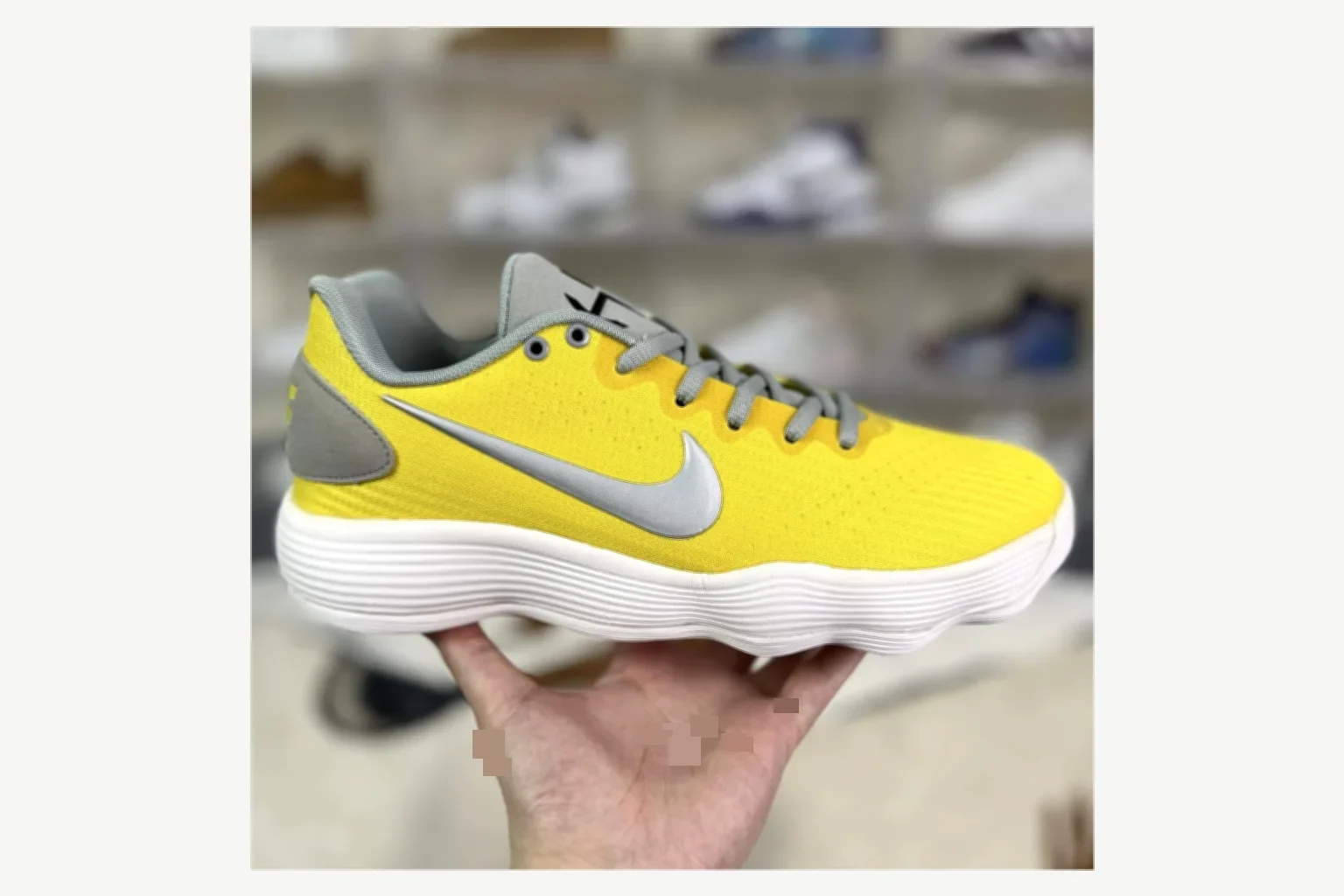 Nike Yellow Gray Low Top Runner QC photo reference SKU 1194923844