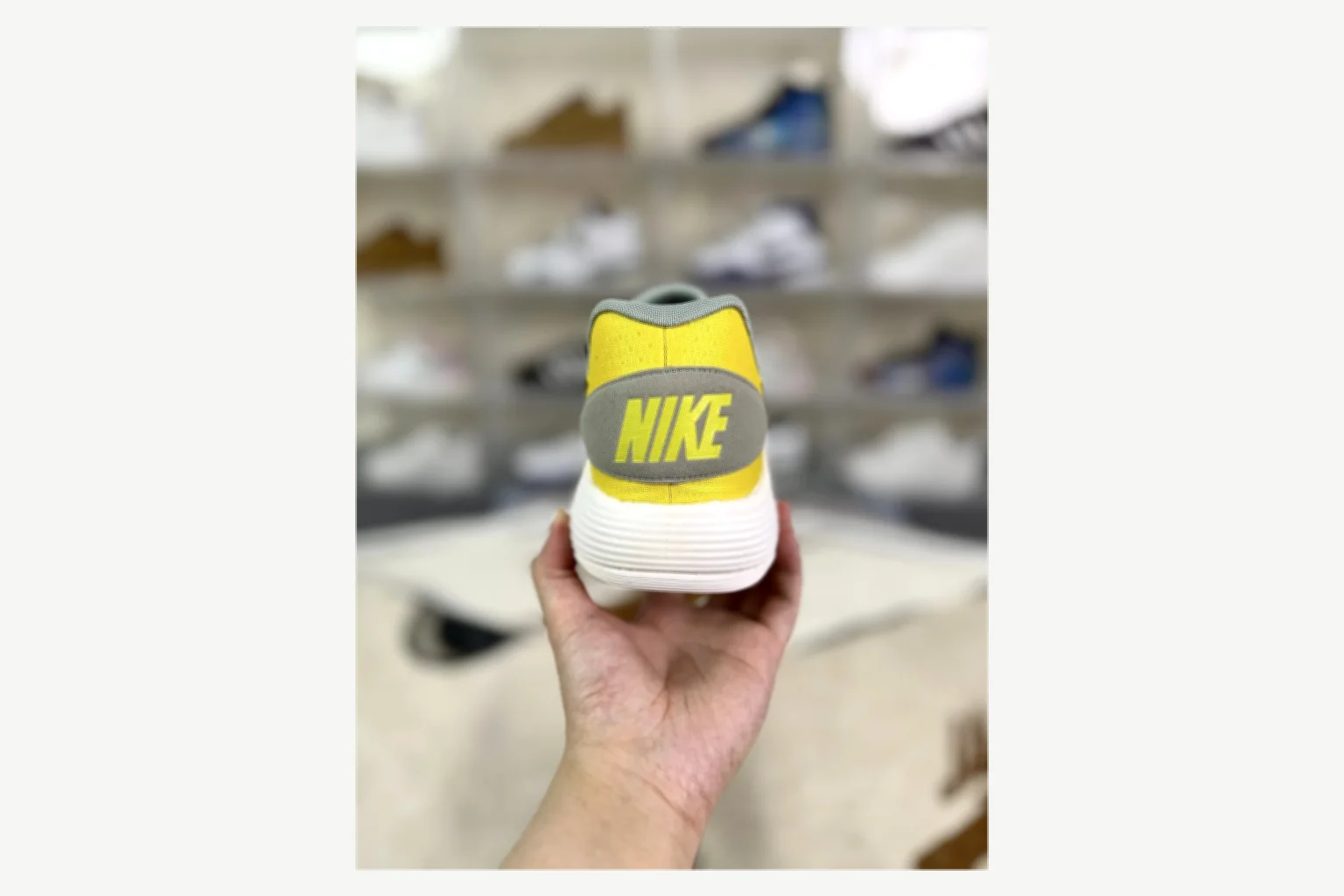 Nike Yellow Gray Low Top Runner QC photo reference SKU 1194923844