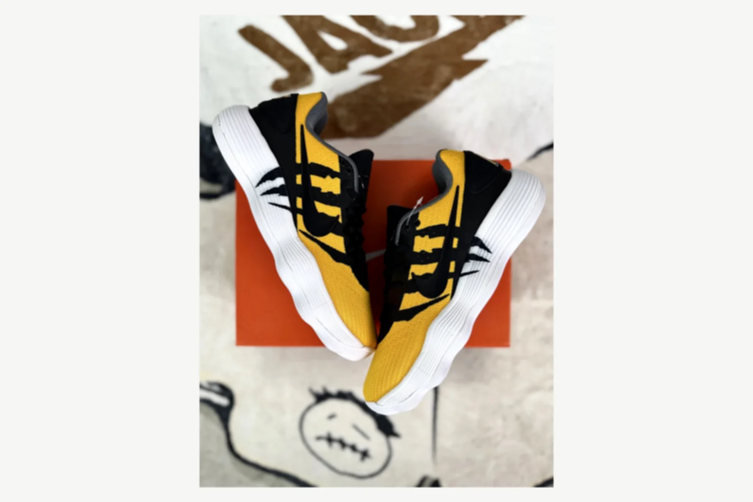 Nike Yellow Black Court Low Top QC photo reference SKU 1194923981 thumbnail 4