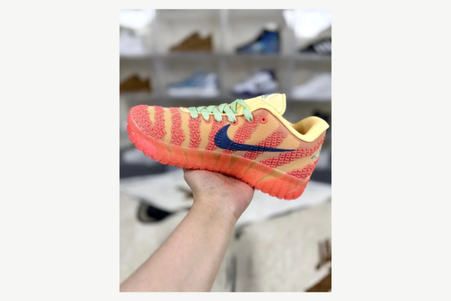 Nike Ja 3 Coral Lime Low Top QC photo reference SKU 1194924105 thumbnail 6