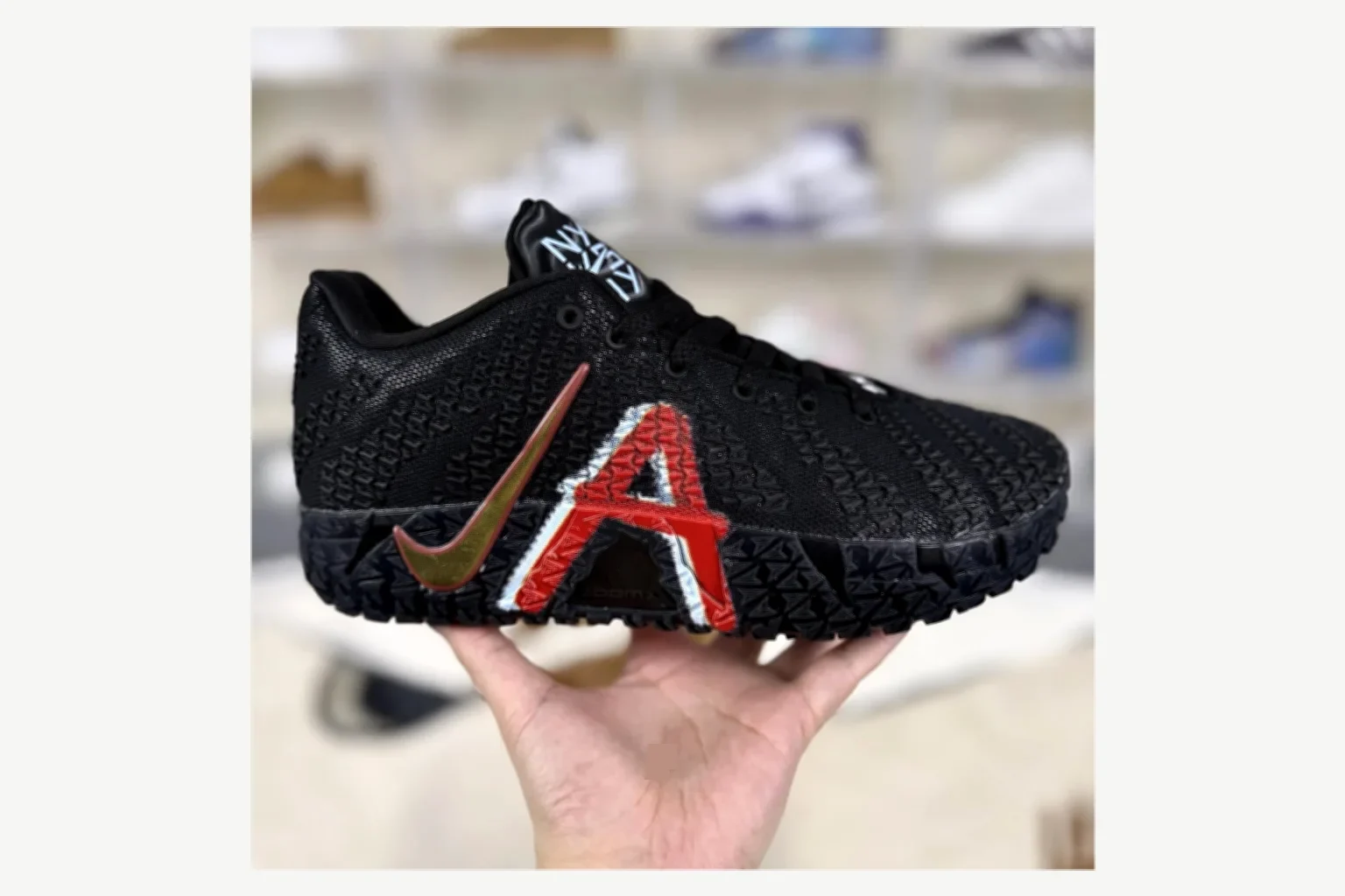 Nike Ja 3 Black White Low Top QC photo reference SKU 1194924361