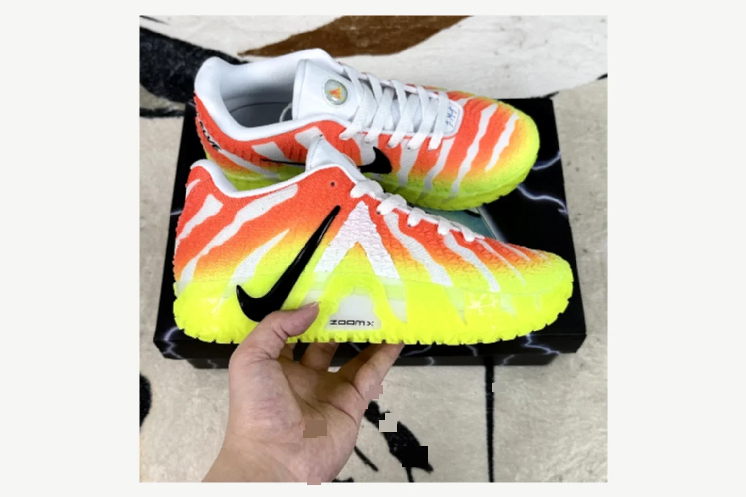 Nike Ja 3 White Red Lime Low Top QC photo reference SKU 1194924130