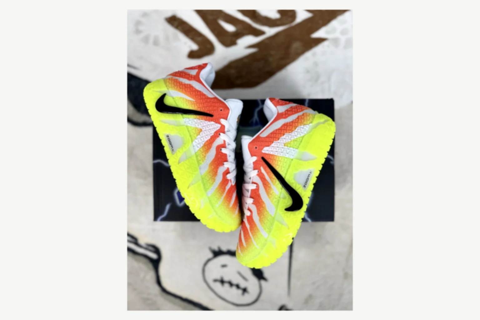 Nike Ja 3 White Red Lime Low Top QC photo reference SKU 1194924130 thumbnail 4