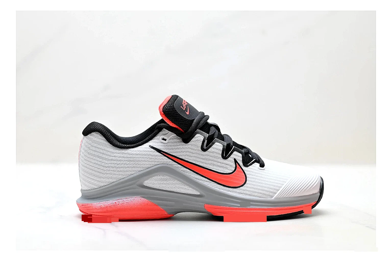 Nike Kd Trey White Red QC reference photo showing white textile basketball upper, red accents, low modern court shape, and supportive sole