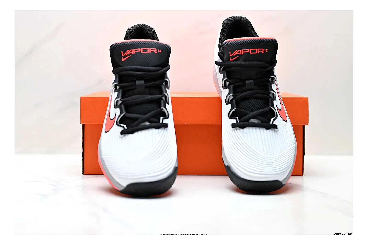 Nike Kd Trey White Red QC reference photo showing white textile basketball upper, red accents, low modern court shape, and supportive sole thumbnail 4