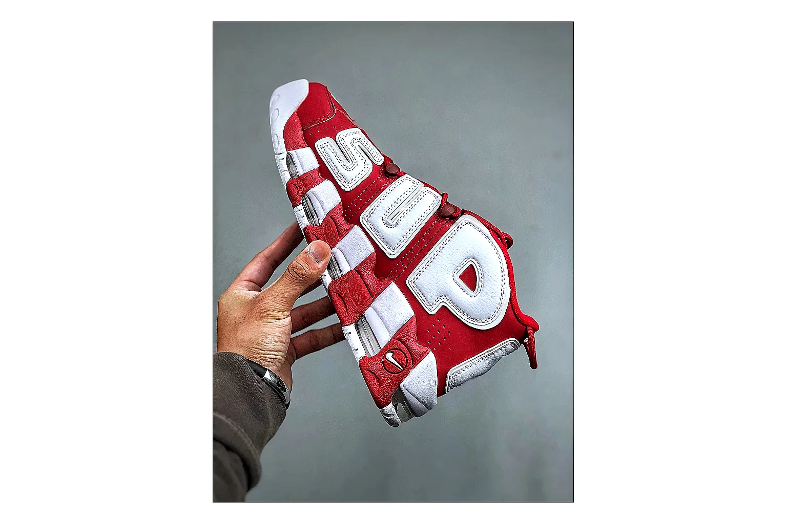 kakoqclab.com Nike Red White Logo Low 8856 Red White low-top product image thumbnail 5