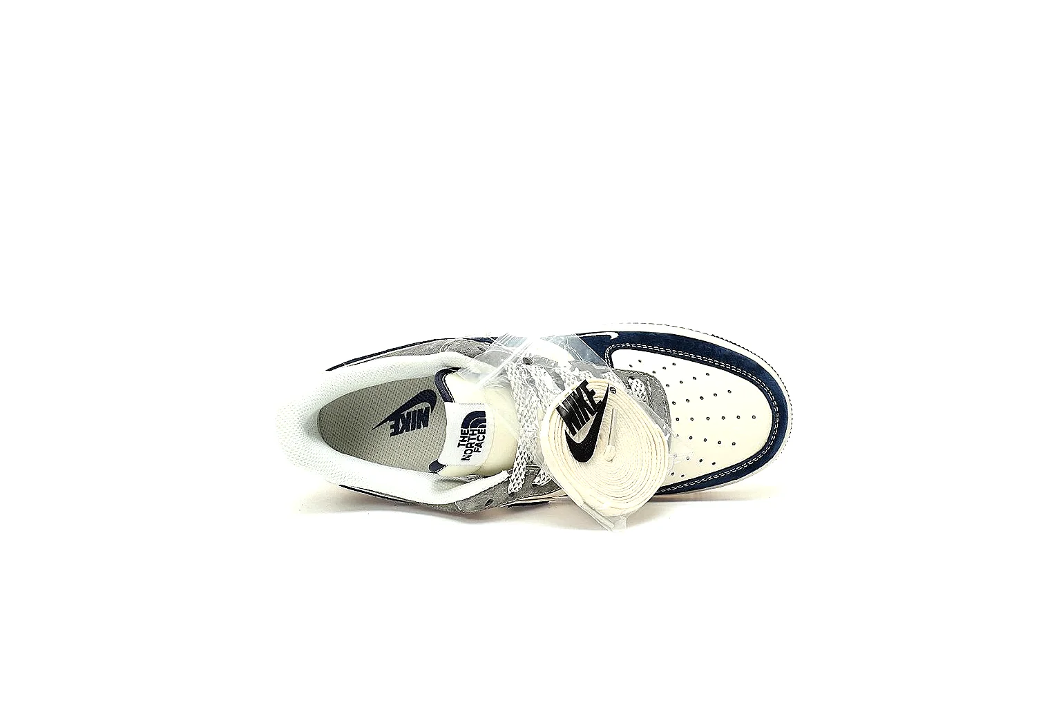Kako QC Lab inspection photos for Nike Navy White Low Court Sneaker thumbnail 2