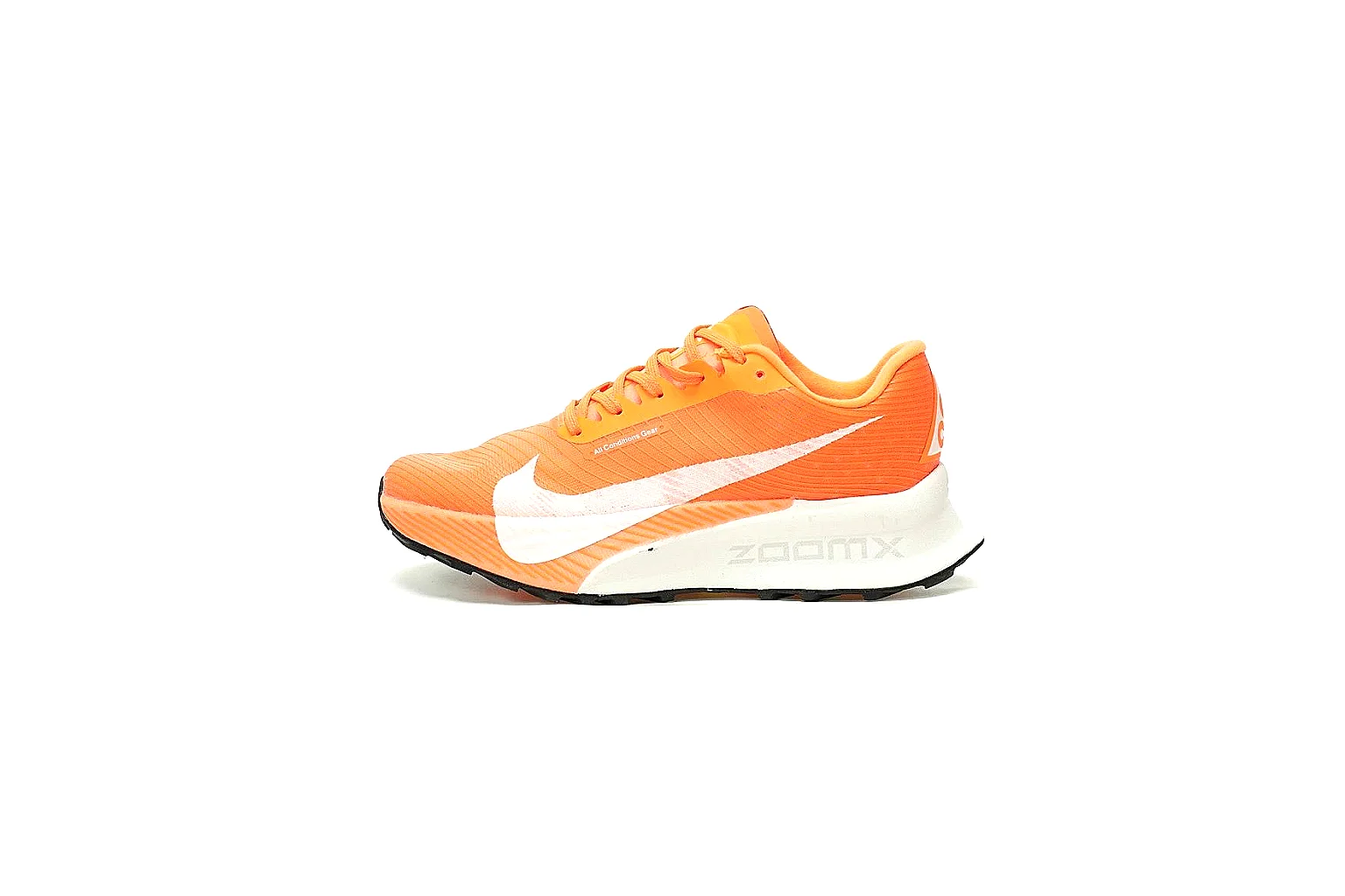Kako QC Lab inspection photos for Nike Orange White Retro Runner Sneaker