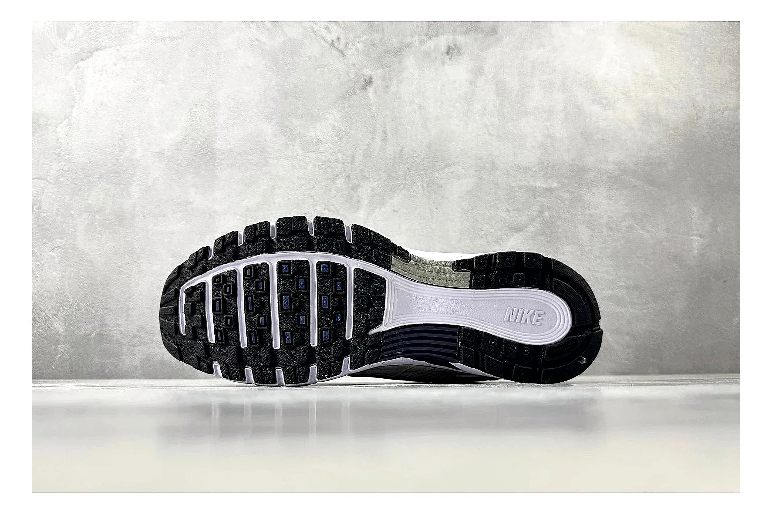 Nike P-6000 Cream Silver Sneaker QC photo showing silver cream p-6000 runner with mixed upper and runner shape
