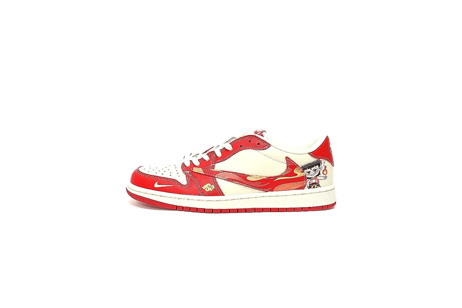 Kako QC Lab inspection photos for Nike Red White Low Court