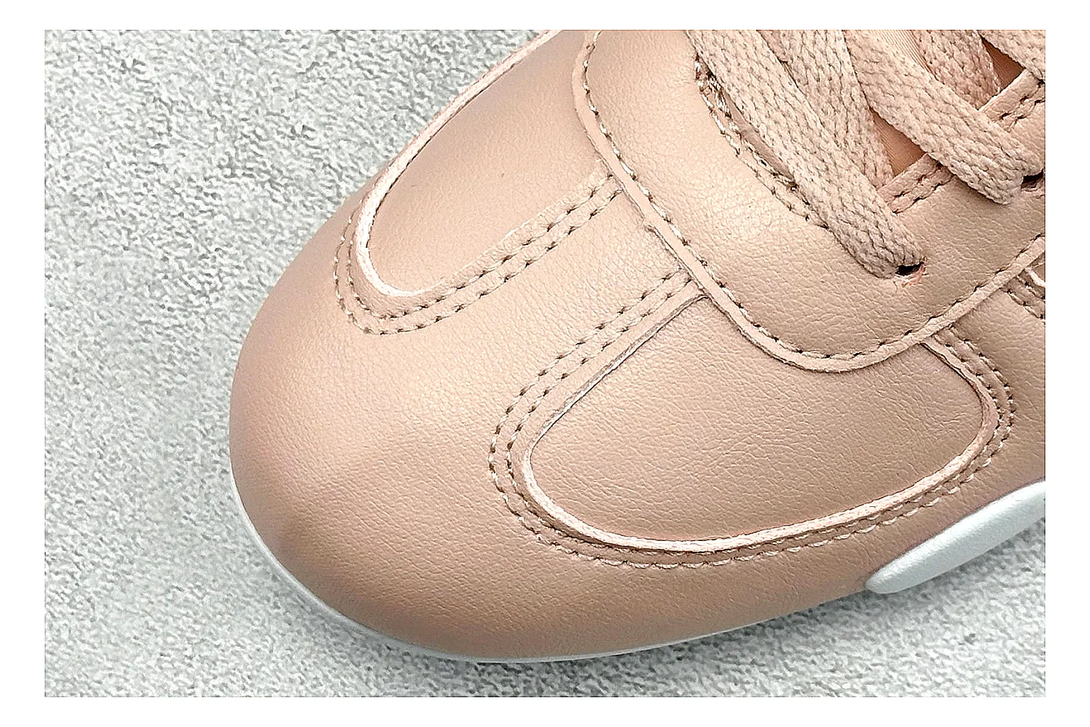 Nike Sprint Sister Pink QC reference photo showing soft pink retro-runner upper, slim side profile, low collar, and light casual sole thumbnail 4