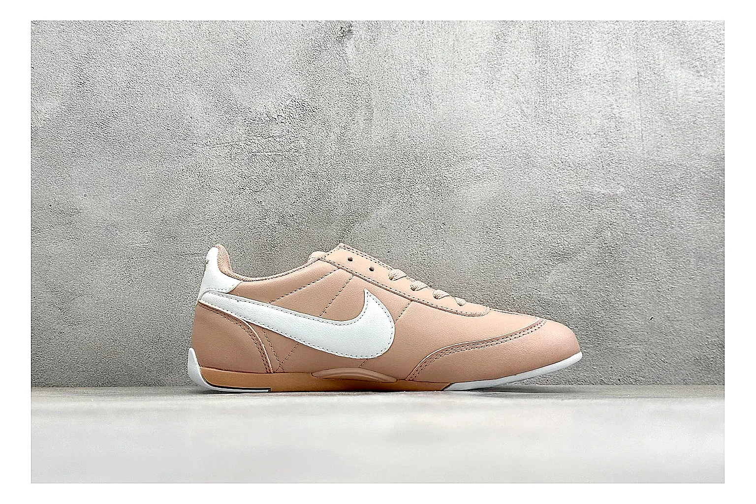 Nike Sprint Sister Pink QC reference photo showing soft pink retro-runner upper, slim side profile, low collar, and light casual sole thumbnail 5