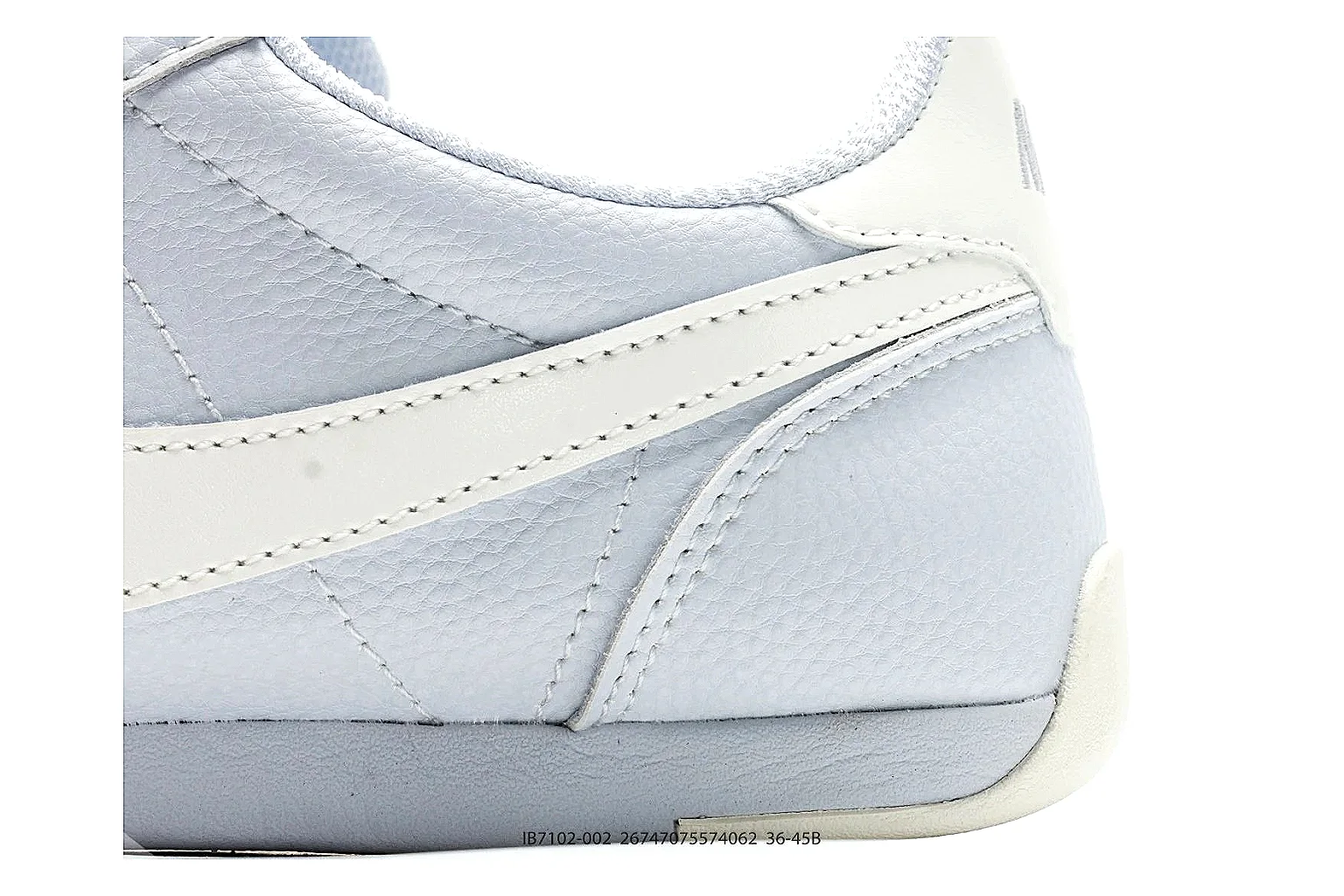 Nike Sprint White Cream Sneakers QC photo reference showing white cream low-top sneakers with leather texture, side-profile shape, upper panel lines, and outsole detail thumbnail 4