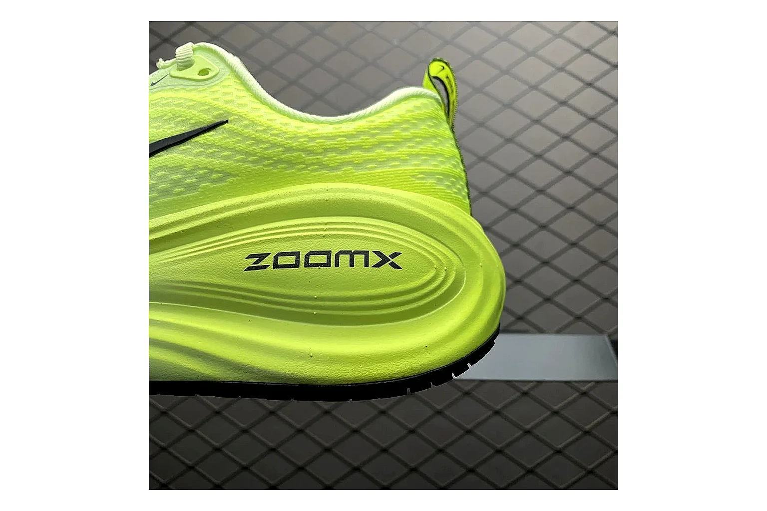 Nike Vomero Plus Volt White QC photo showing white volt vomero plus runner with mixed upper and runner shape thumbnail 2