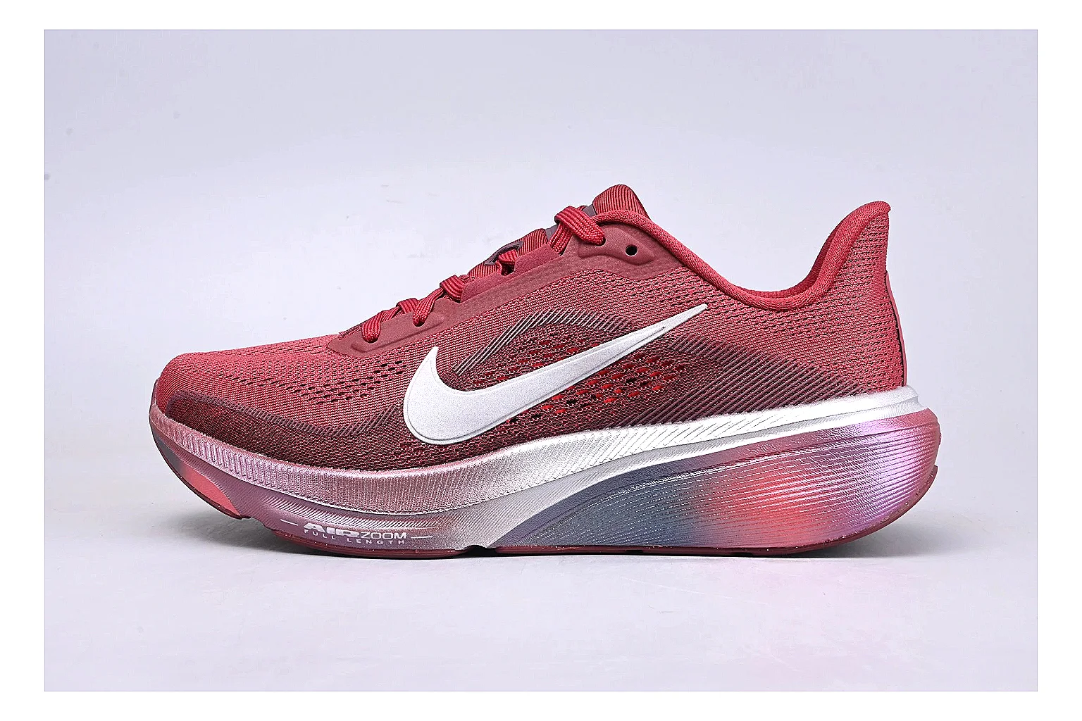 Nike Air Zoom Vomero Red Runner QC photo showing red vomero runner with mixed upper and runner shape