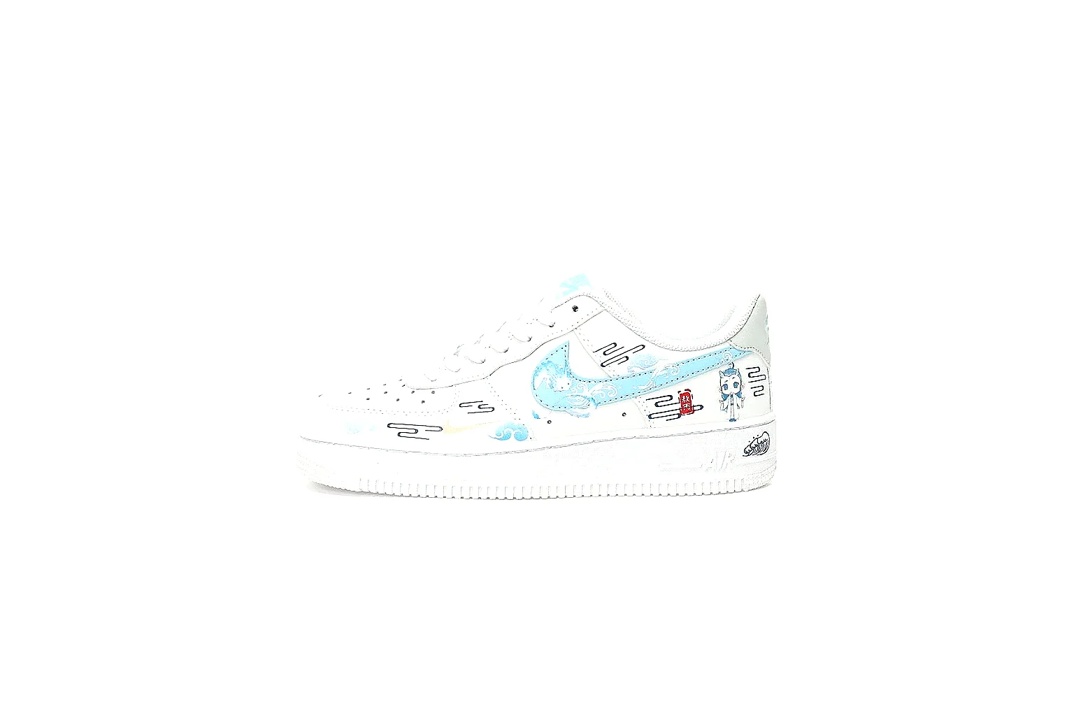 Kako QC Lab inspection photos for Nike White Aqua Low Court