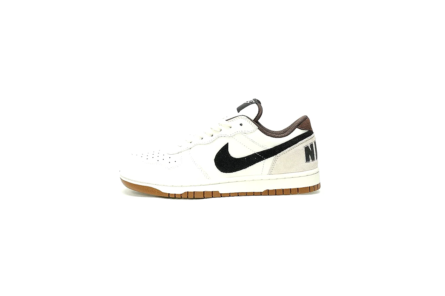 Kako QC Lab inspection photos for Nike White Black Gum Low Court