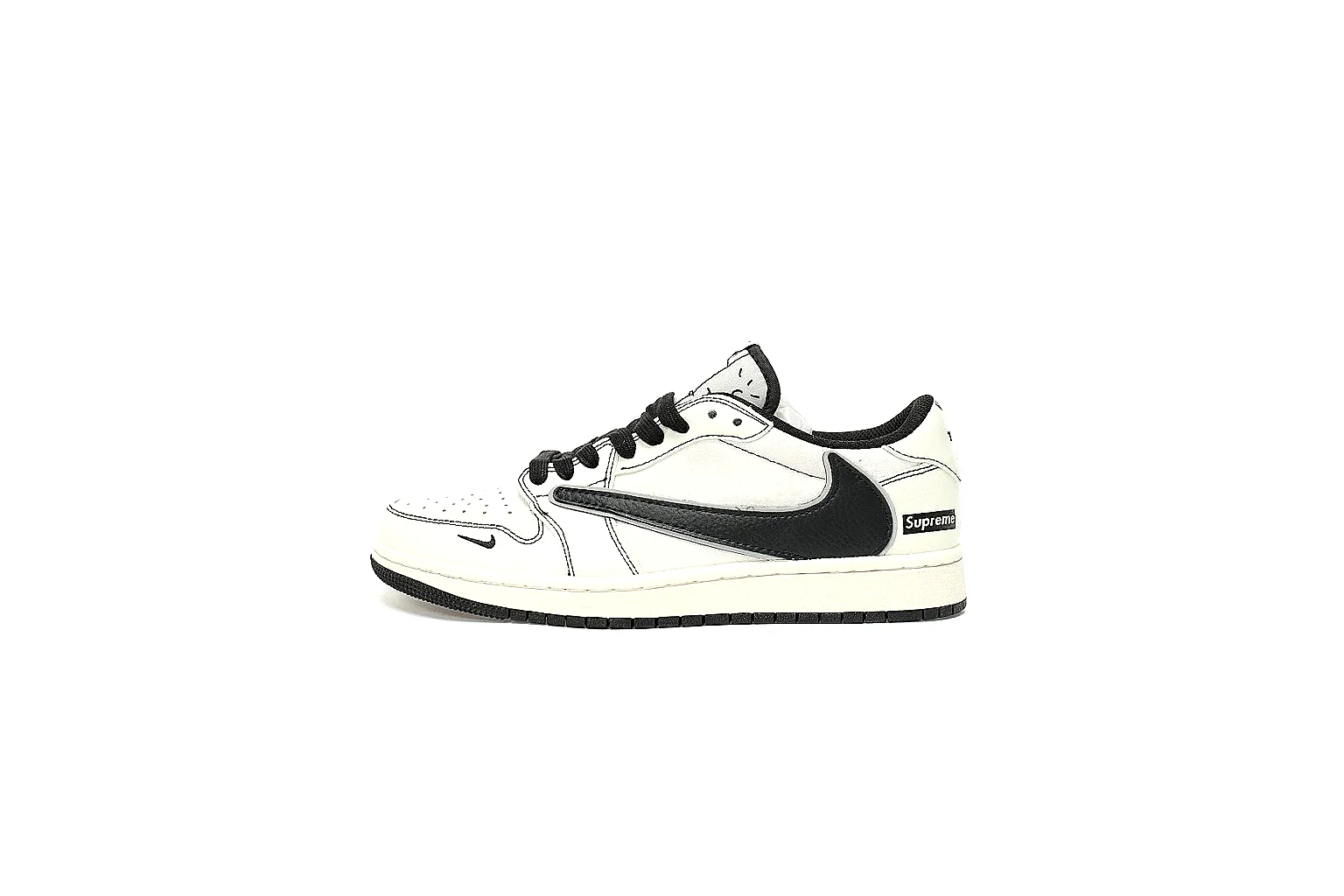Kako QC Lab inspection photos for Nike White Black Low Court