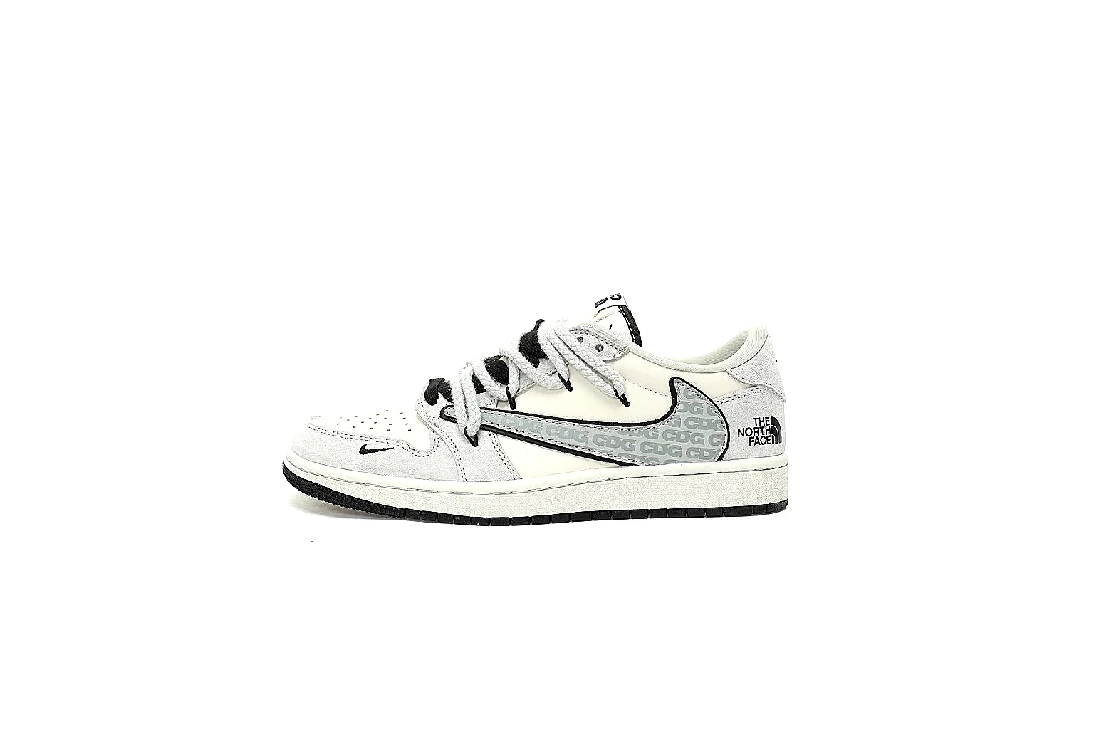 Kako QC Lab inspection photos for Nike White Black Low Court Sneaker