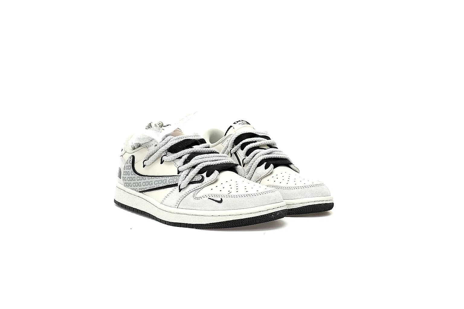 Kako QC Lab inspection photos for Nike White Black Low Court Sneaker thumbnail 4