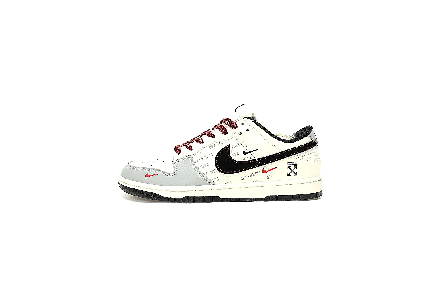 Kako QC Lab inspection photos for Nike White Black Red Low Court