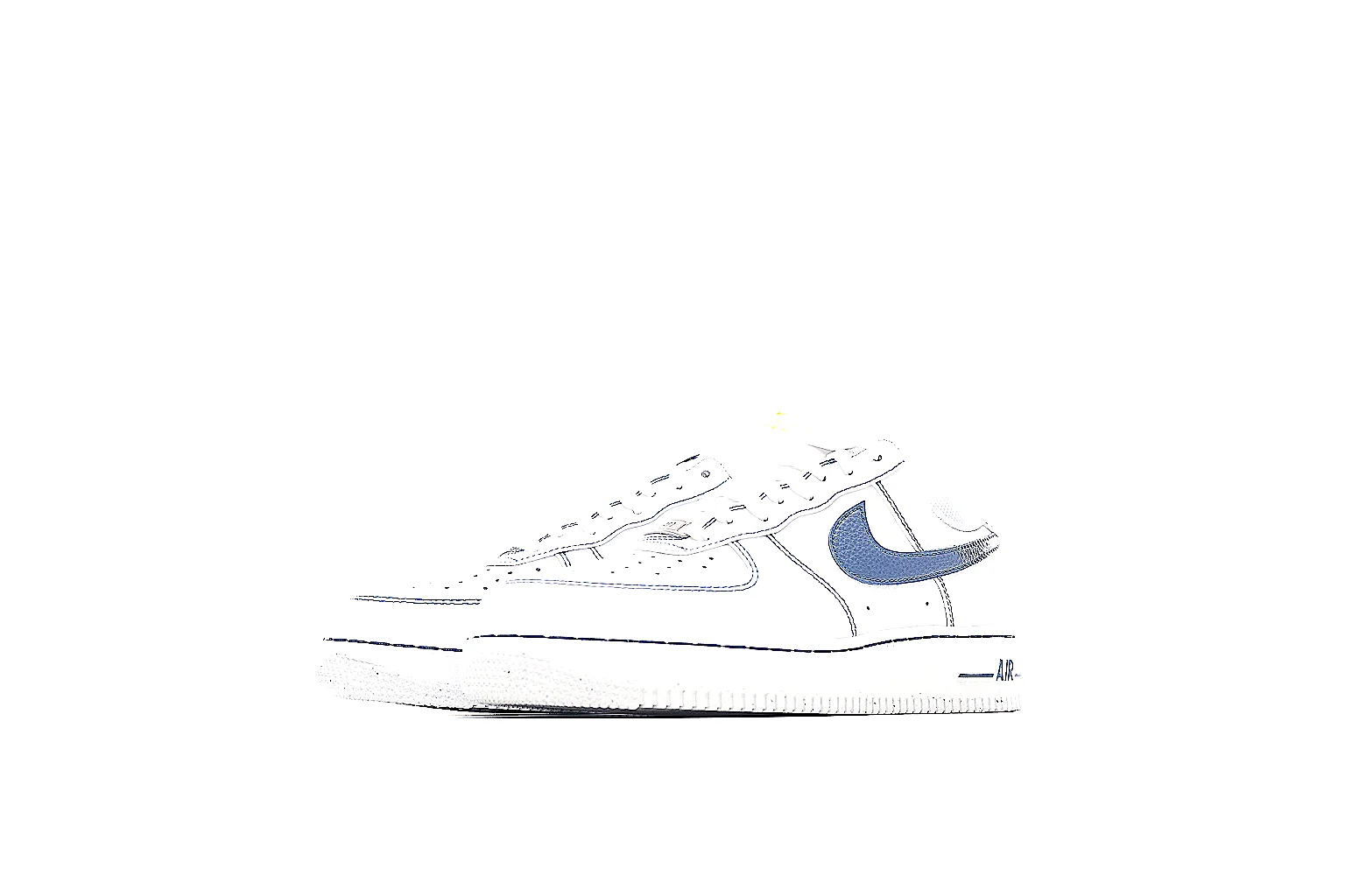 Kako QC Lab inspection photos for Nike White Blue Low Court thumbnail 2