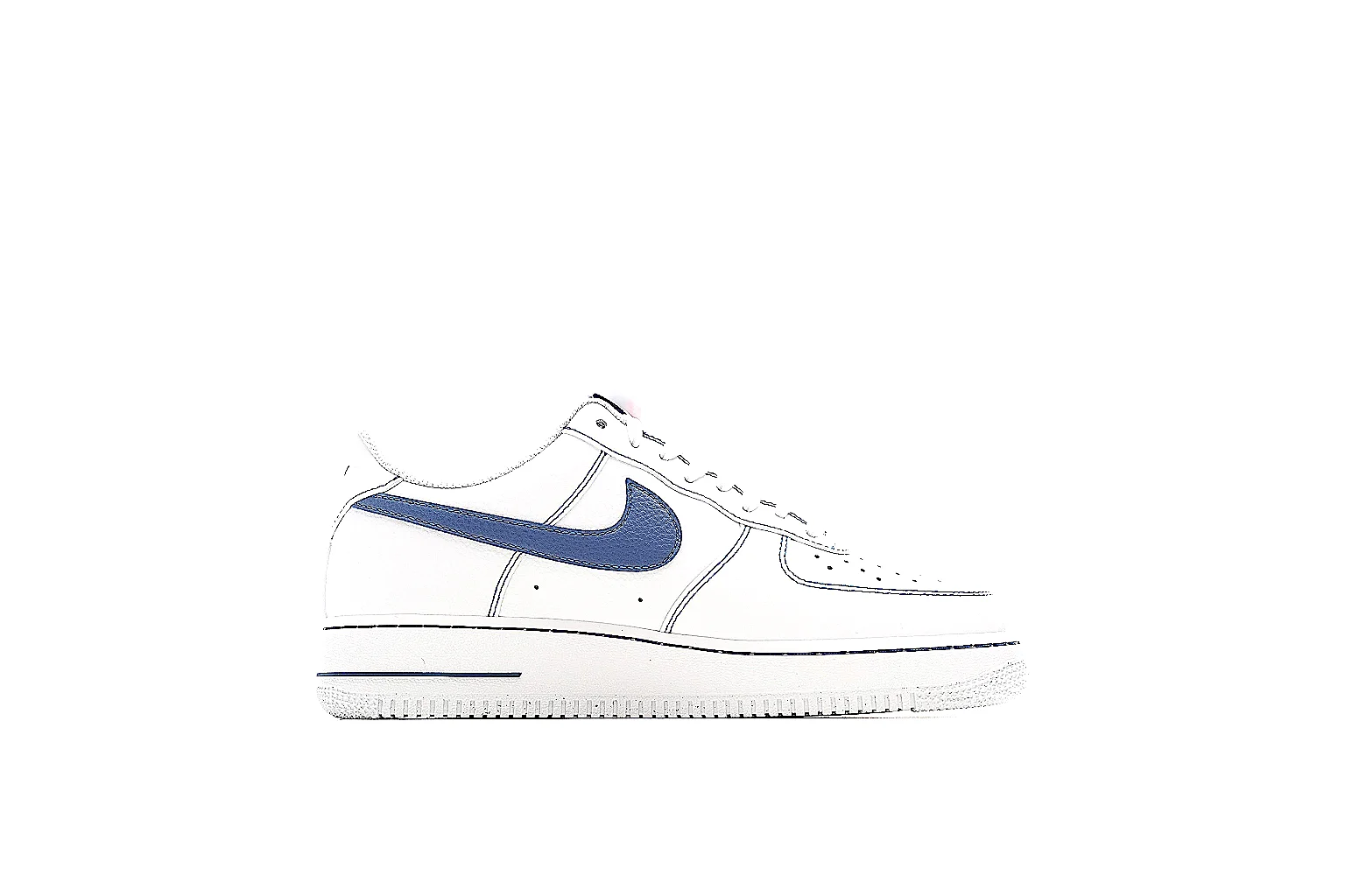 Kako QC Lab inspection photos for Nike White Blue Low Court thumbnail 6