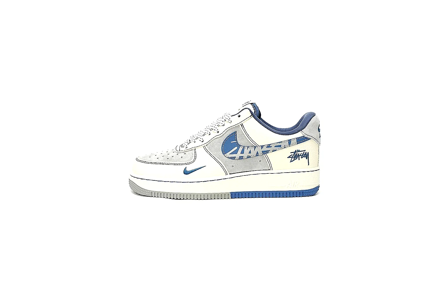 Kako QC Lab inspection photos for Nike White Blue Low Court