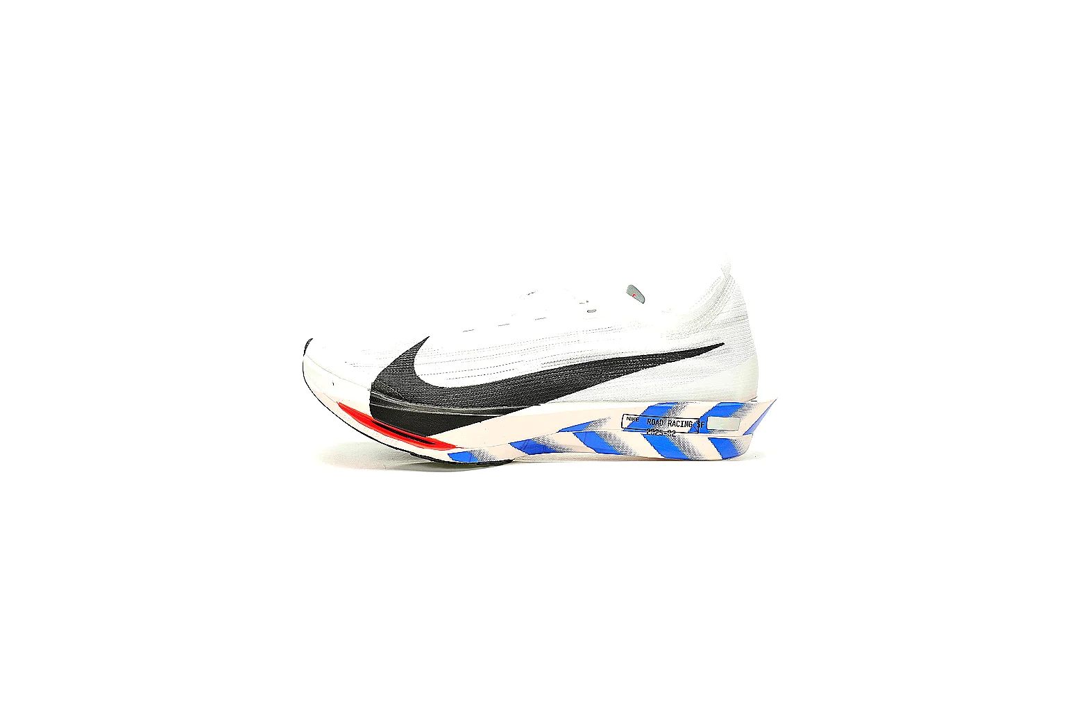 Kako QC Lab inspection photos for Nike White Blue Red Runner Sneaker