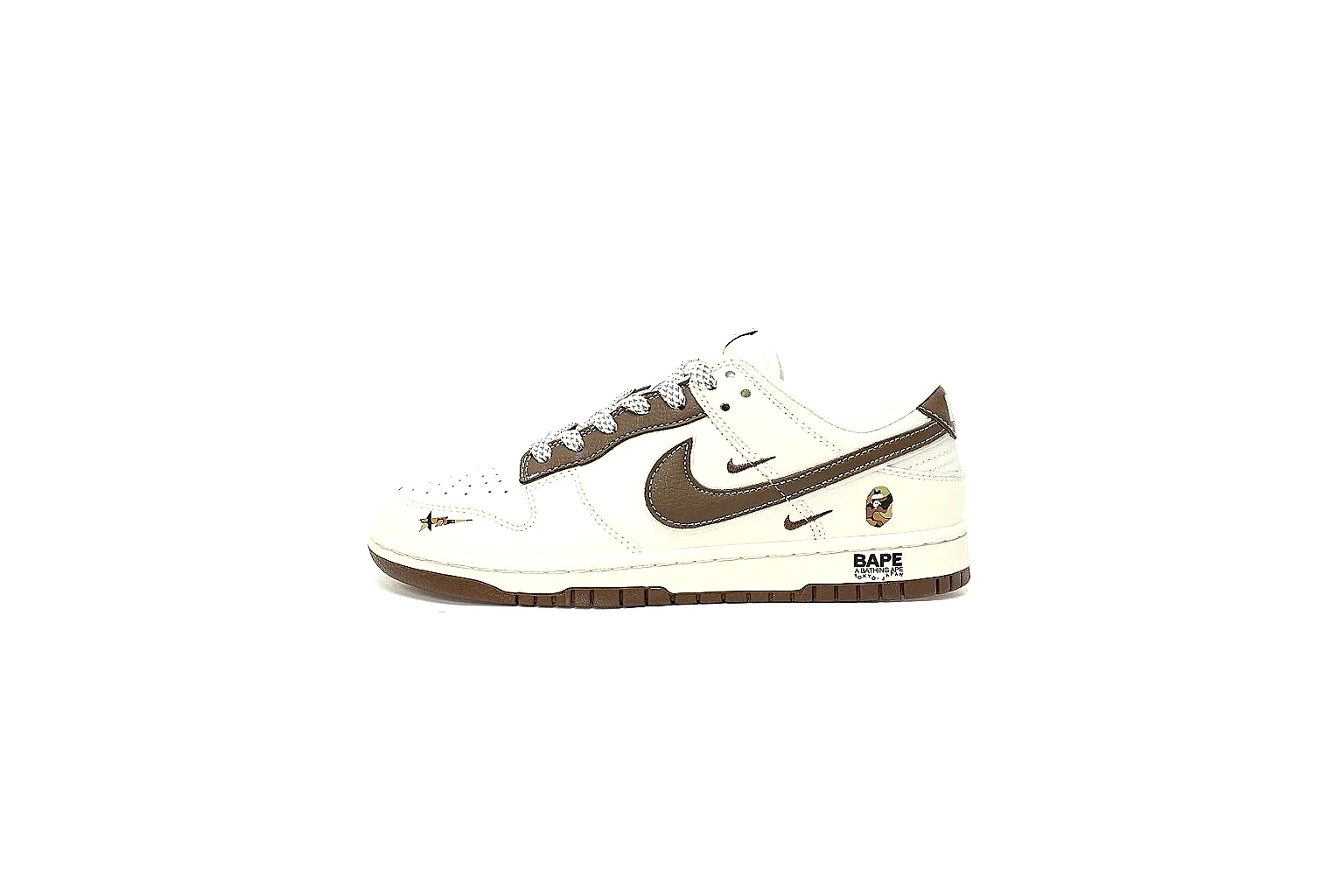 Kako QC Lab inspection photos for Nike White Brown Low Court