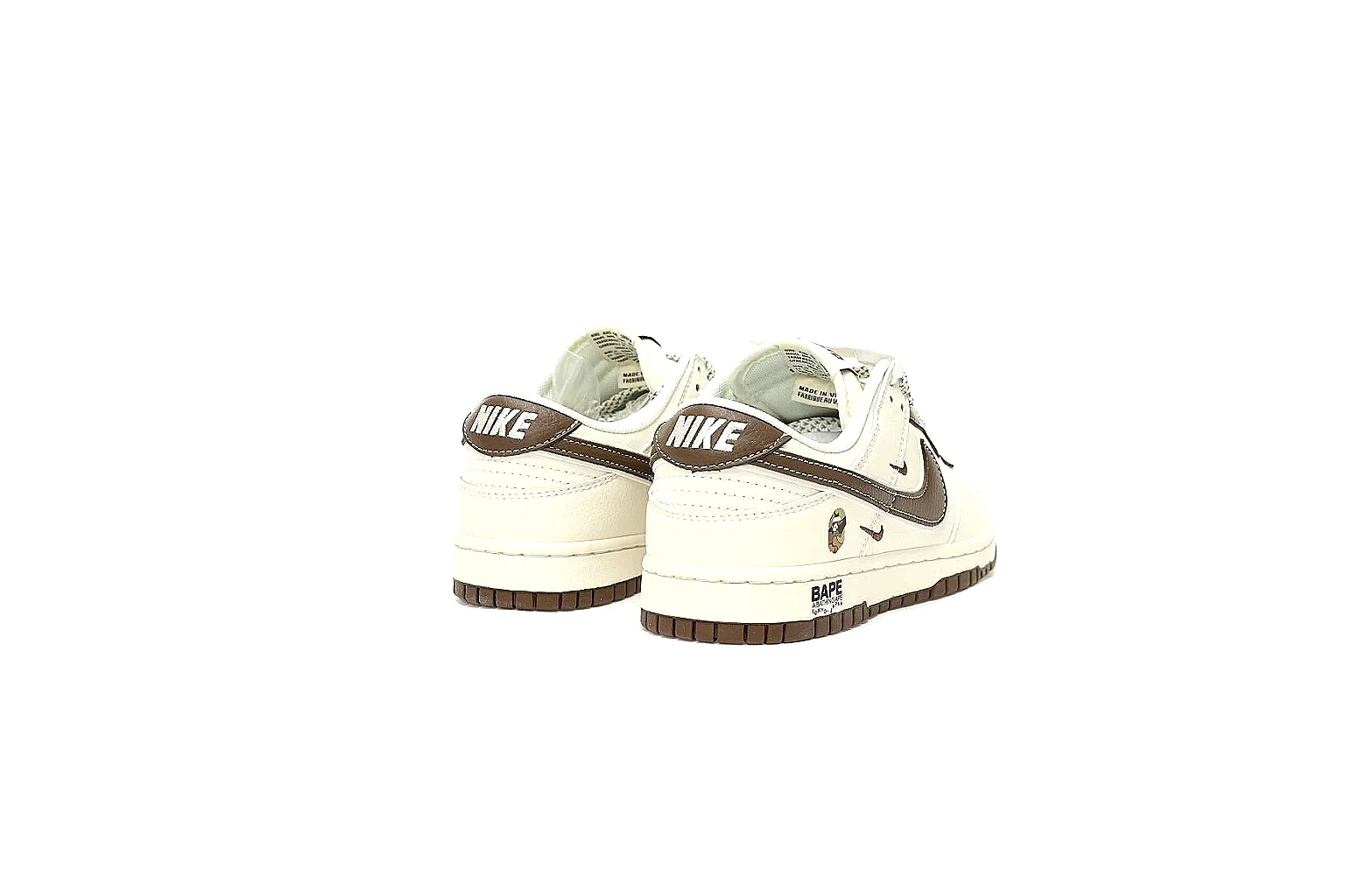 Kako QC Lab inspection photos for Nike White Brown Low Court thumbnail 4