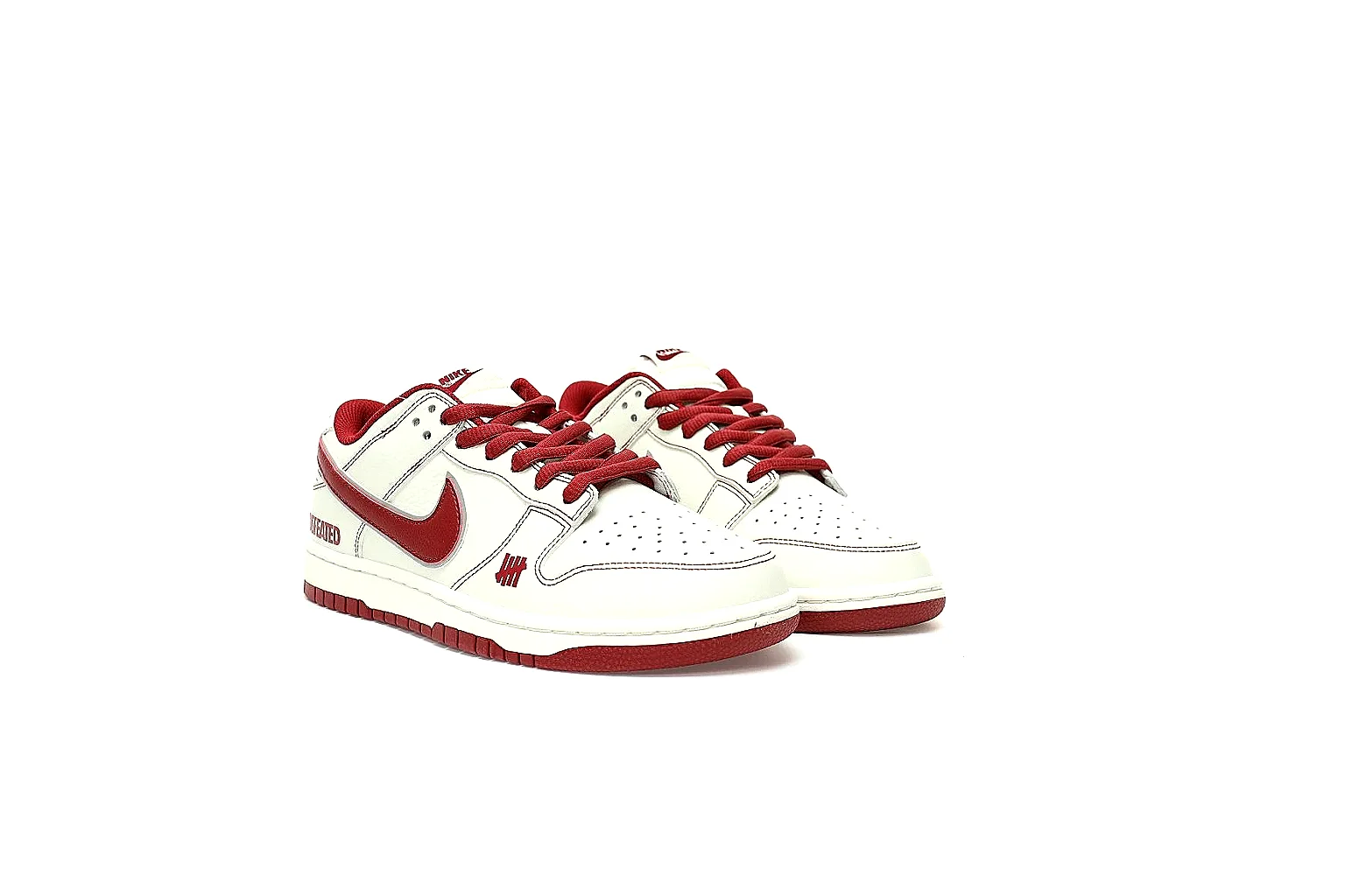 Kako QC Lab inspection photos for Nike White Burgundy Low Court Sneaker thumbnail 4