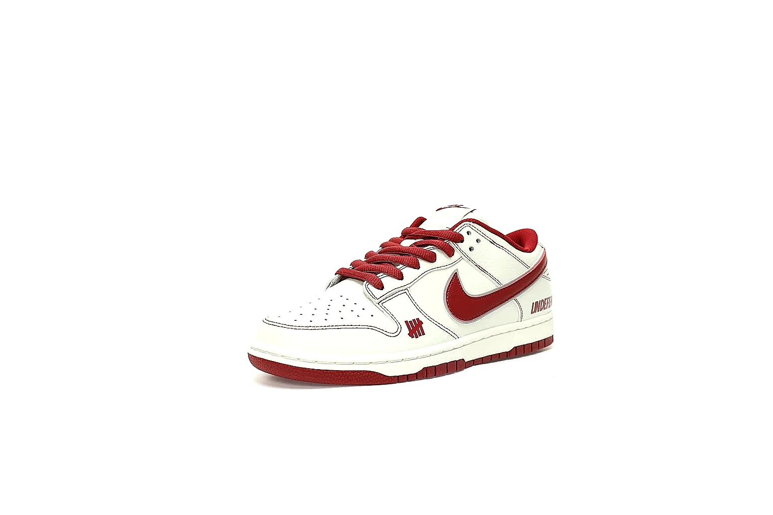 Kako QC Lab inspection photos for Nike White Burgundy Low Court Sneaker thumbnail 5