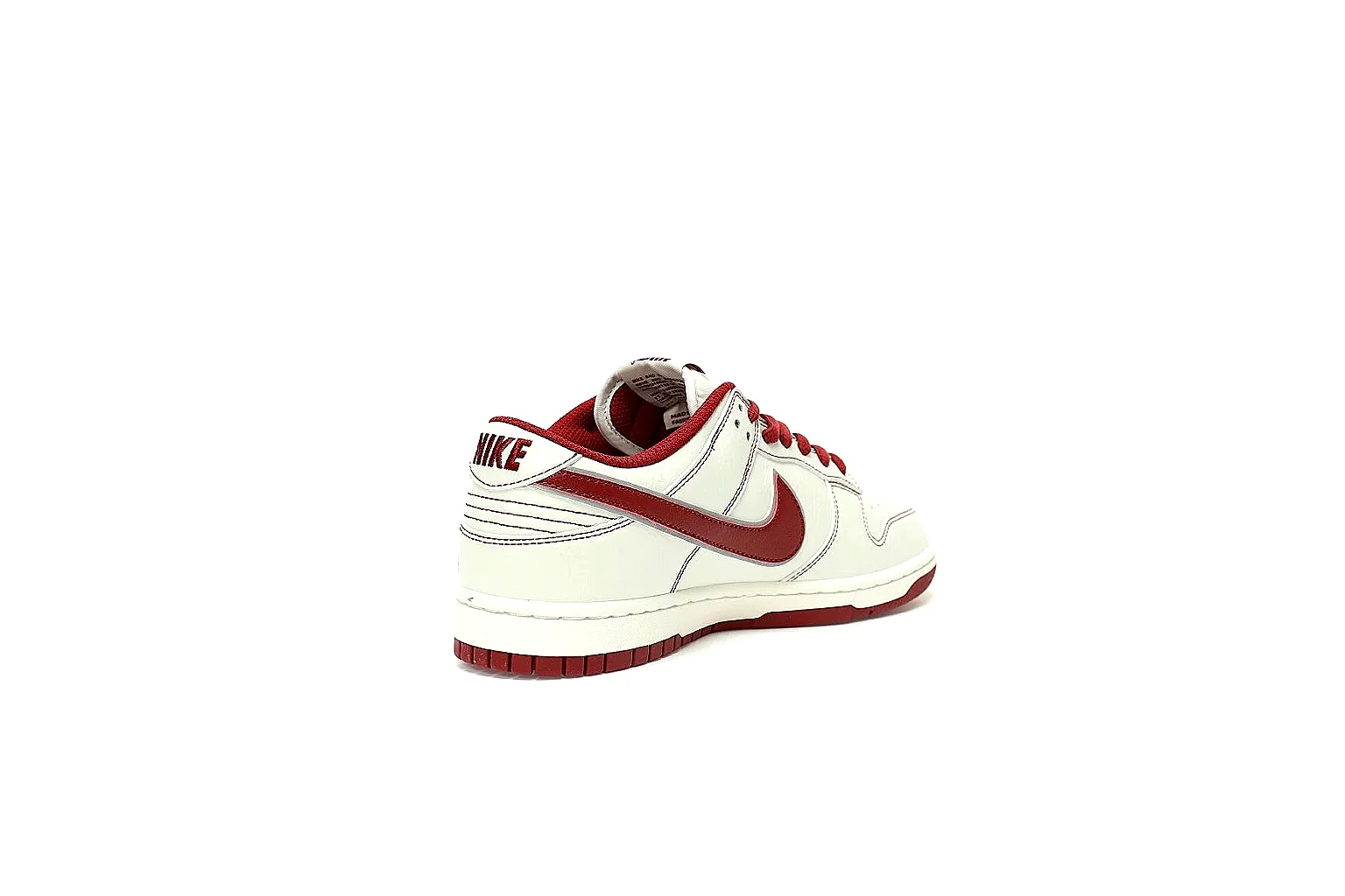 Kako QC Lab inspection photos for Nike White Burgundy Low Court Sneaker thumbnail 6