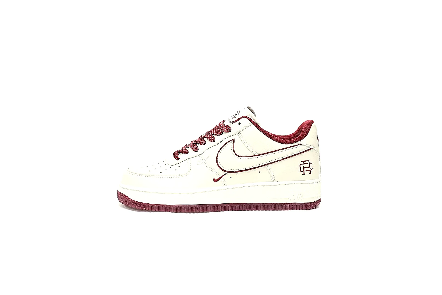 Kako QC Lab inspection photos for Nike White Burgundy Low Court