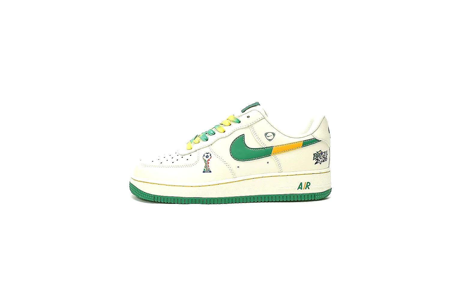 Kako QC Lab inspection photos for Nike White Green Yellow Low Court Sneaker