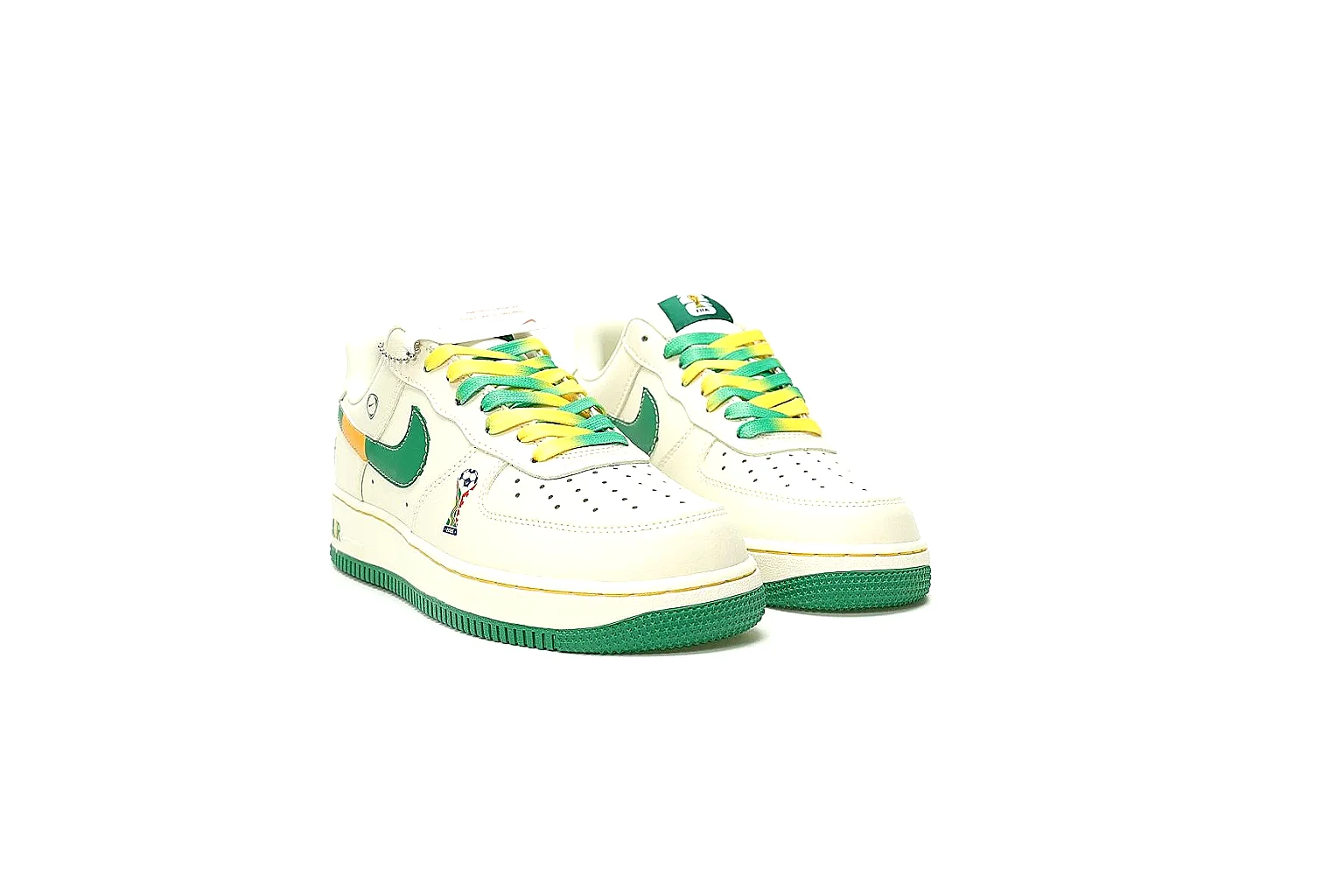 Kako QC Lab inspection photos for Nike White Green Yellow Low Court Sneaker thumbnail 3