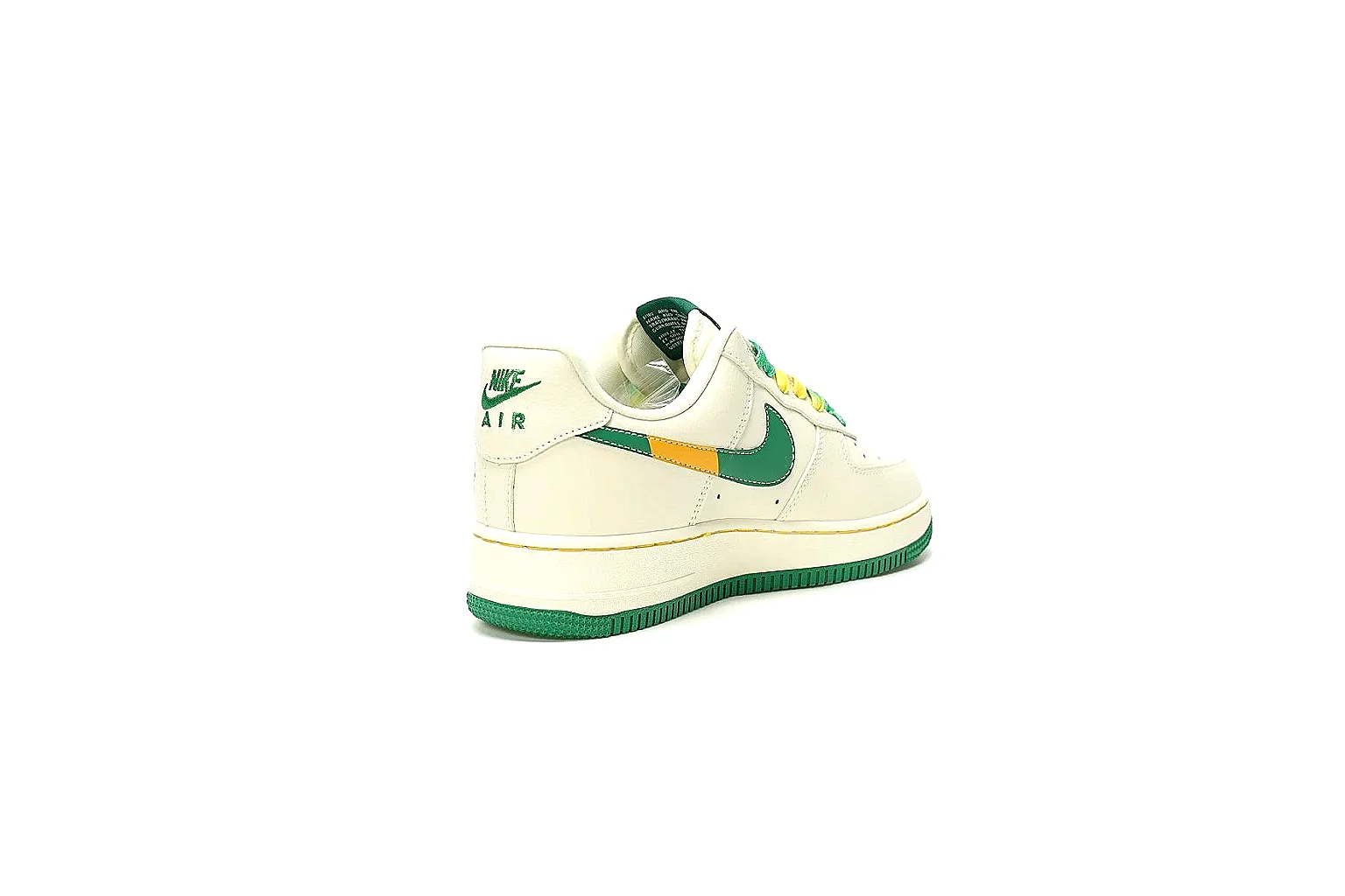 Kako QC Lab inspection photos for Nike White Green Yellow Low Court Sneaker thumbnail 5
