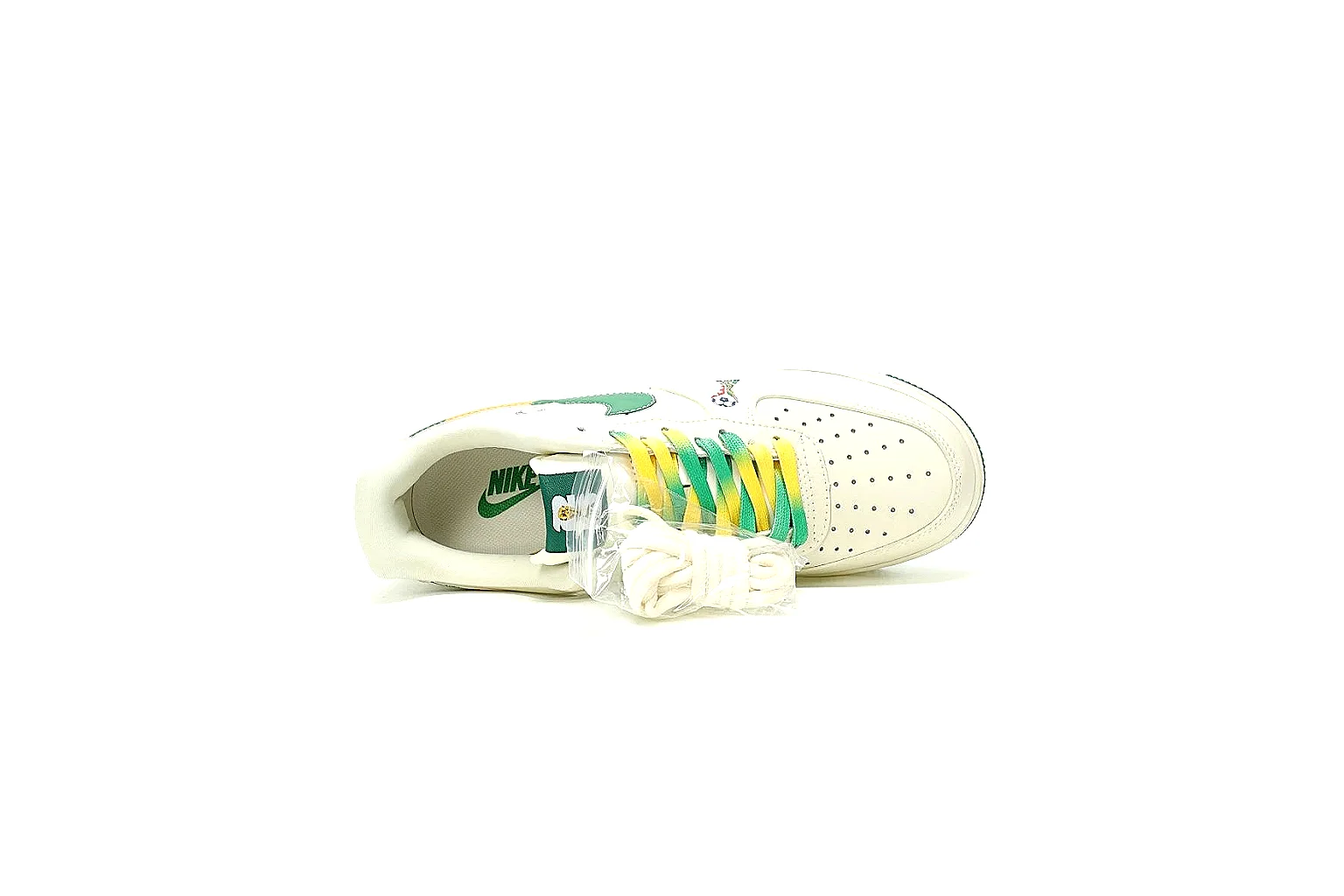 Kako QC Lab inspection photos for Nike White Green Yellow Low Court Sneaker thumbnail 6