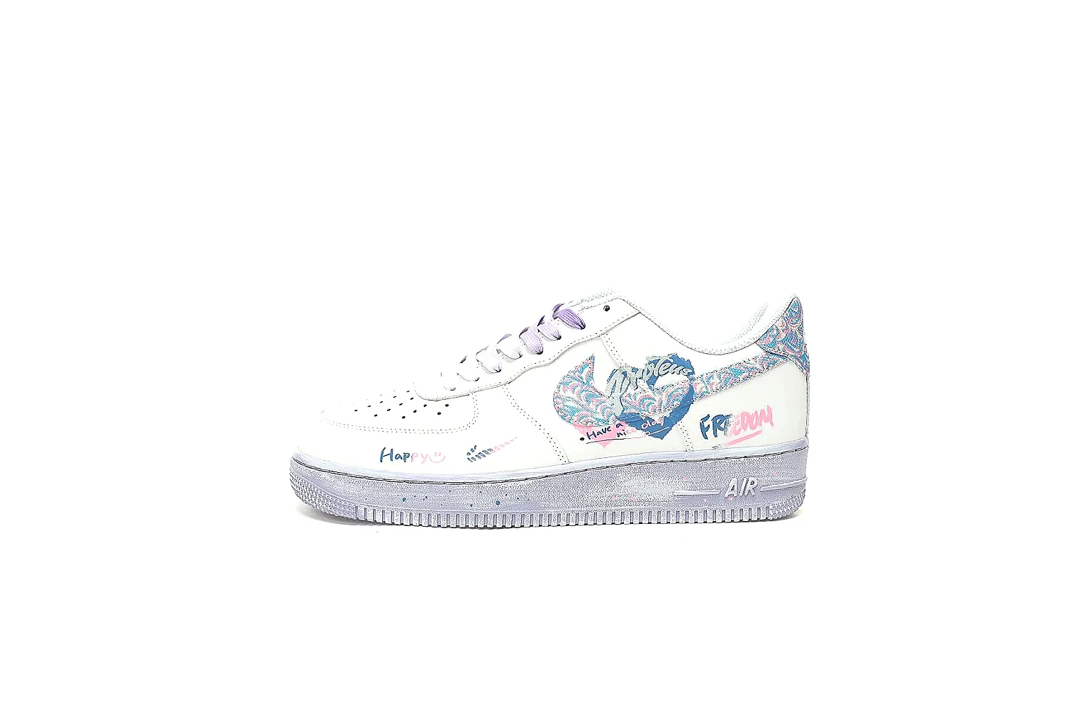 Kako QC Lab inspection photos for Nike White Lavender Low Court Sneaker