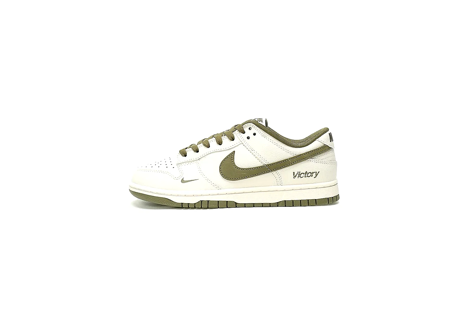 Kako QC Lab inspection photos for Nike White Olive Low Court Sneaker