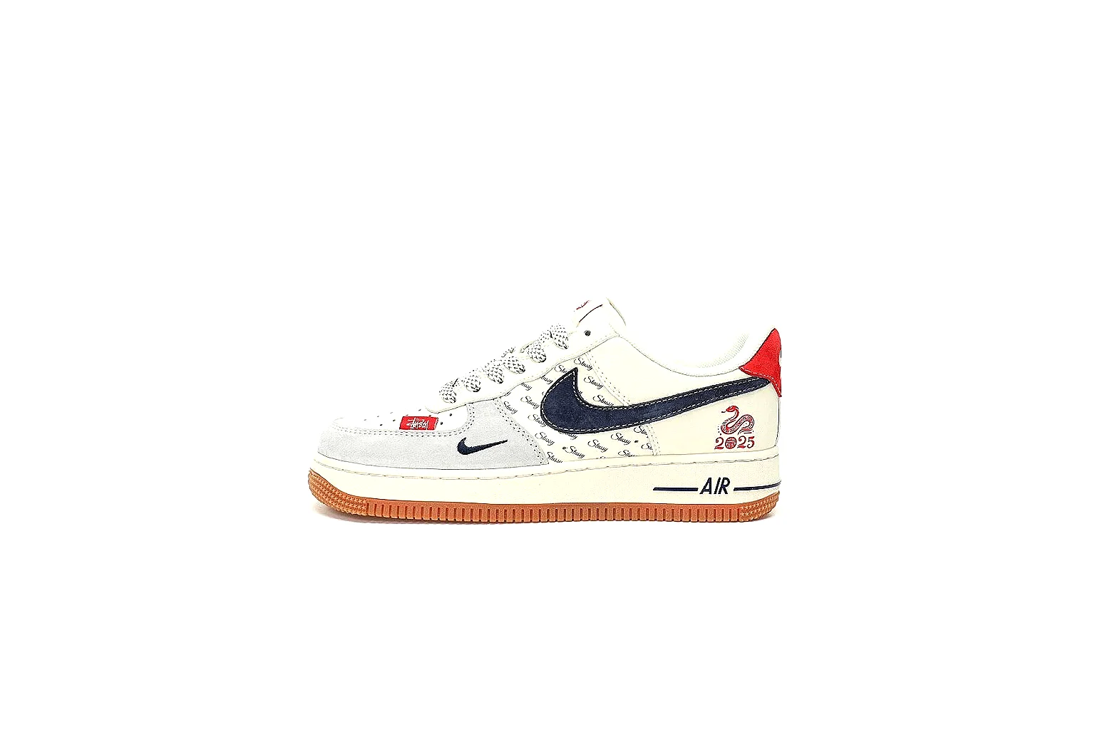 Kako QC Lab inspection photos for Nike White Red Gum Low Court