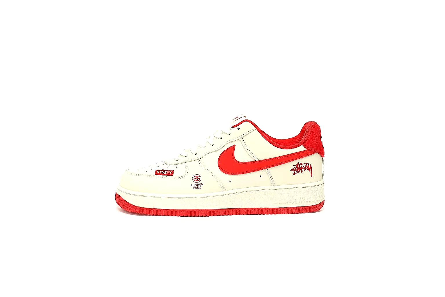 Kako QC Lab inspection photos for Nike White Red Low Court Sneaker
