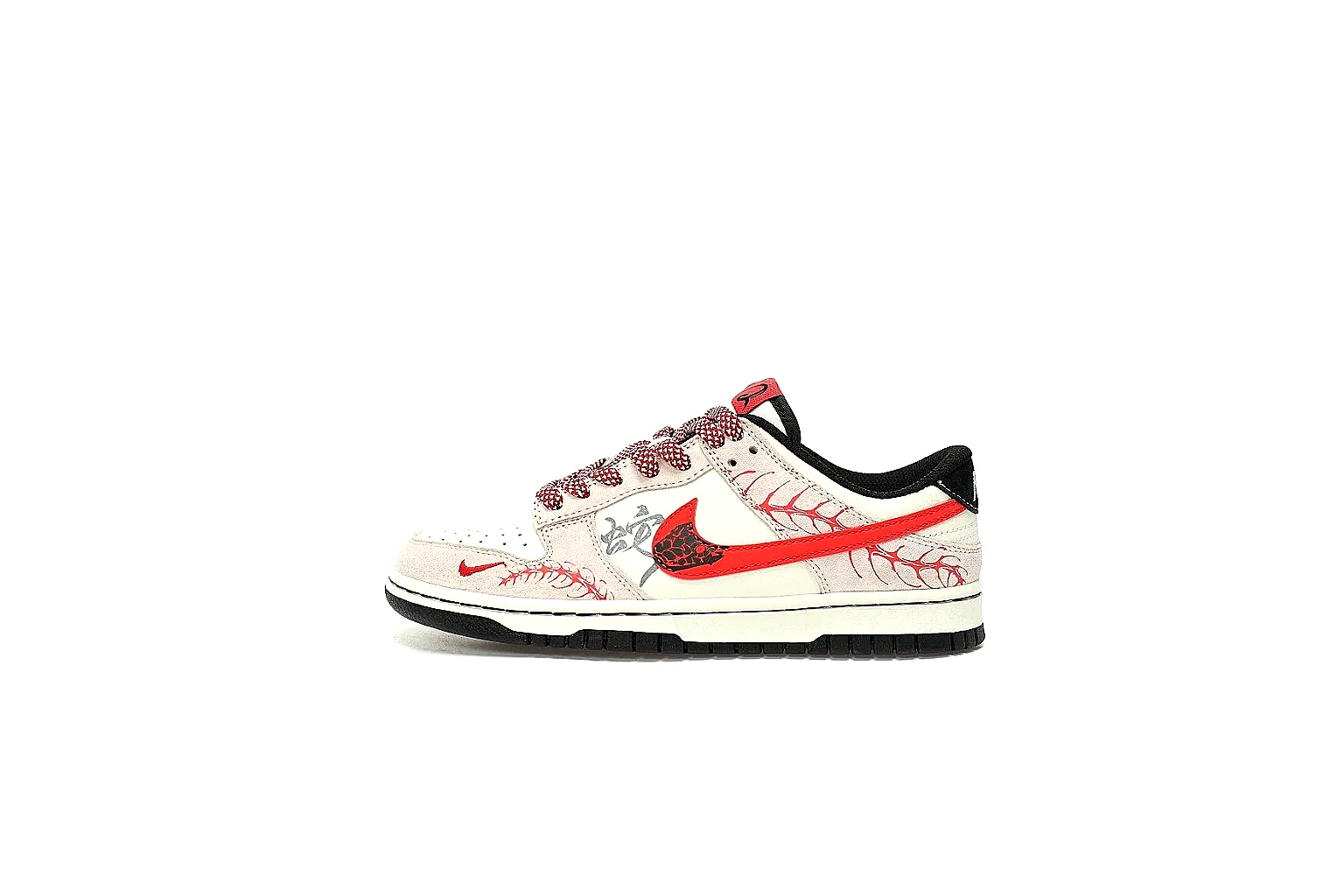 Kako QC Lab inspection photos for Nike White Red Low Court