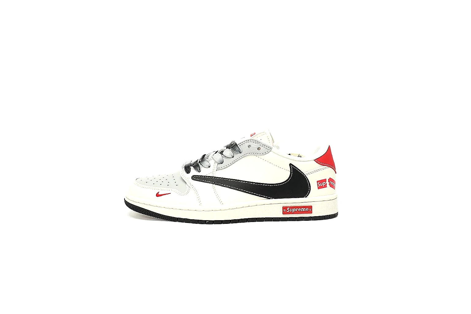 Kako QC Lab inspection photos for Nike White Red Low Court