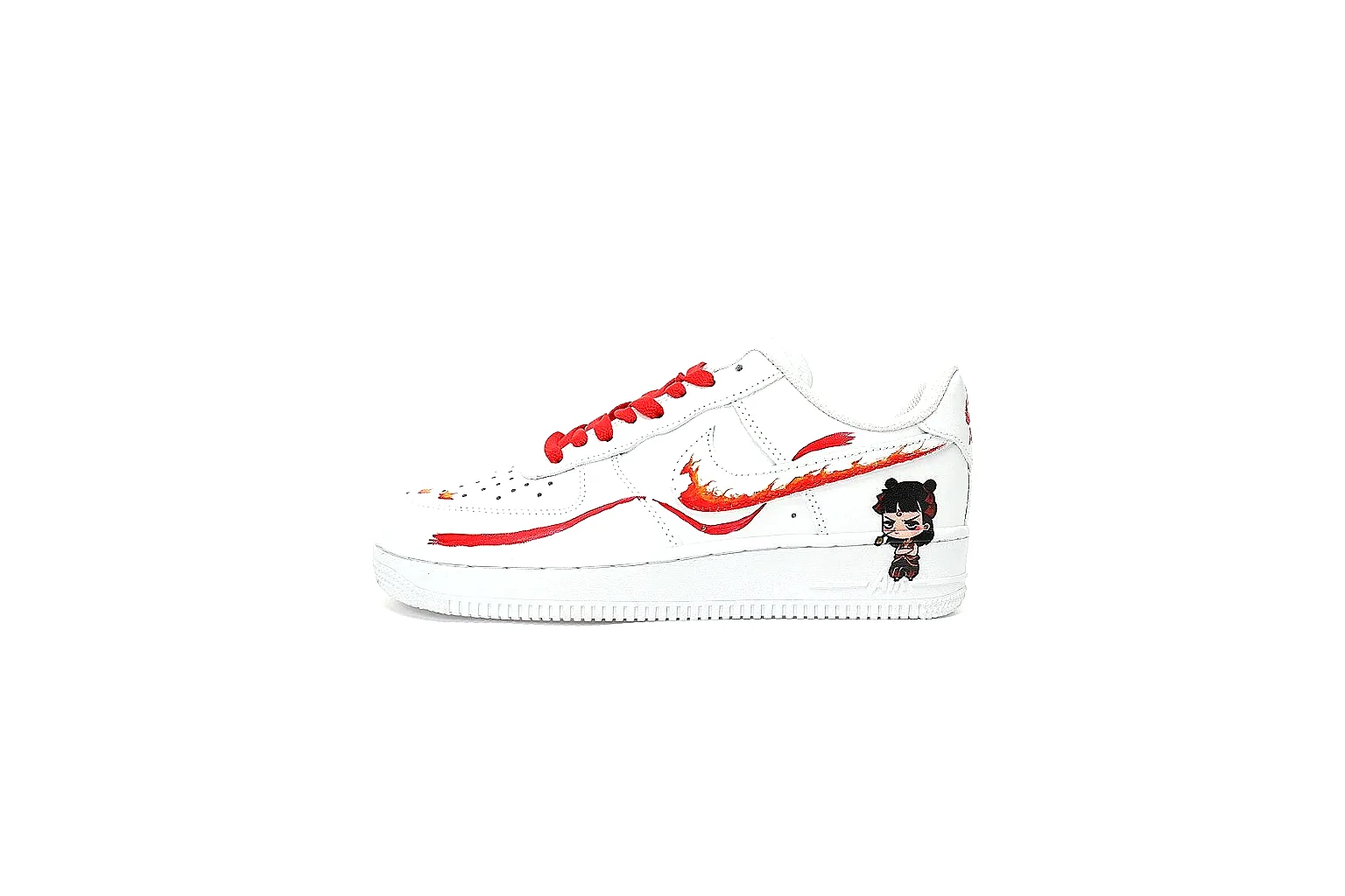 Kako QC Lab inspection photos for Nike White Red Low Court