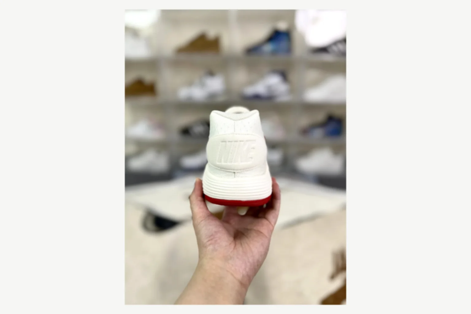 Nike White Red Swoosh Low Top QC photo reference SKU 1194923881 thumbnail 2