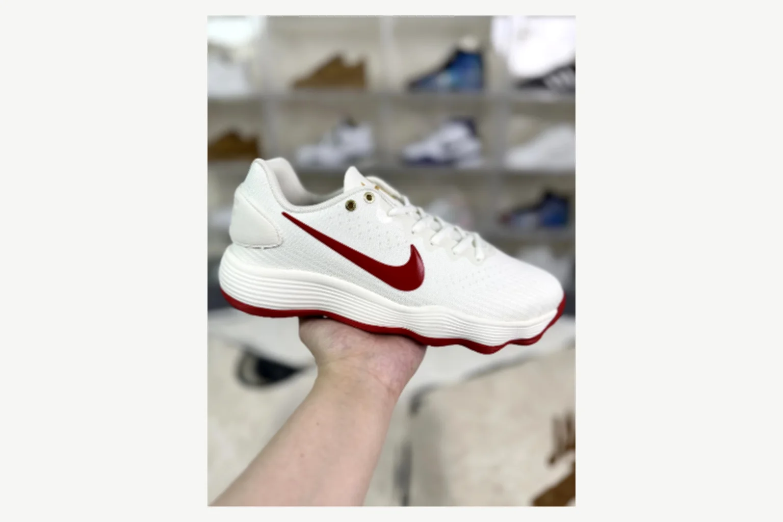 Nike White Red Swoosh Low Top QC photo reference SKU 1194923881 thumbnail 5