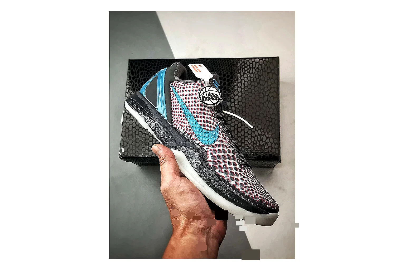 Nike Woven Runner Gray Teal QC reference photo showing gray woven-mesh runner upper, teal accent details, modern runner shape, and cushioned sole