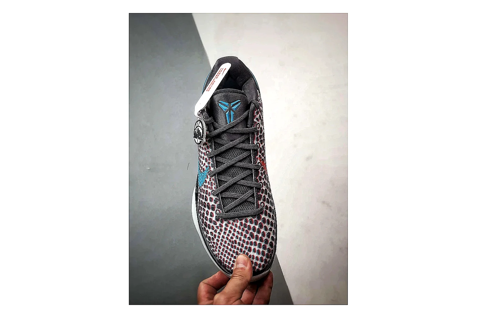 Nike Woven Runner Gray Teal QC reference photo showing gray woven-mesh runner upper, teal accent details, modern runner shape, and cushioned sole thumbnail 5